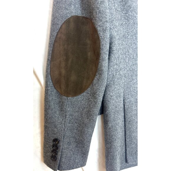 NWT J. Crew Ludlow Blazer Men’s 38R Gray Wool Moon Yorkshire Suede Patches READ - Picture 7 of 16